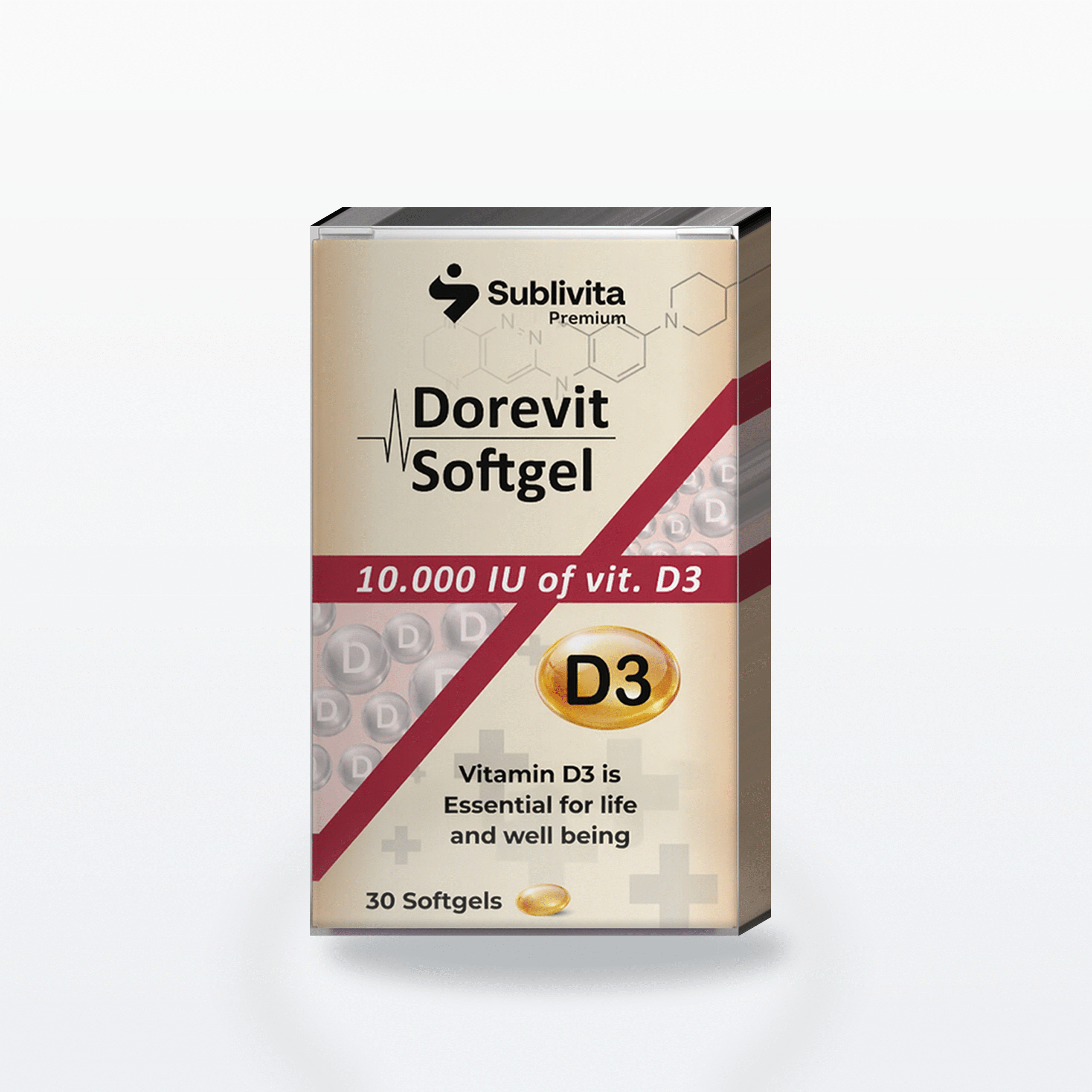 Sublivita Dorevit Softgel Vitamin D3 10000 IU